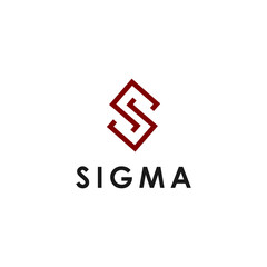S, Sigma Logo letter s