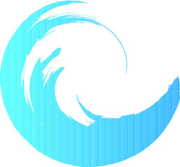 Audio Sound  logo . Music Equalizer Waves . Swirl Icon.