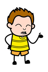 Young Boy Cartoon Arguing