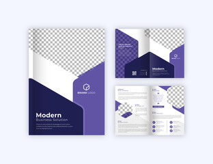 Business bi fold brochure design