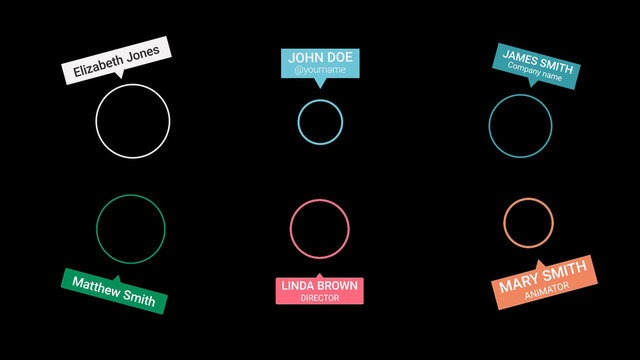 Lower Third with Circle Animation