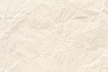 Brown Kraft crumpled paper background texture