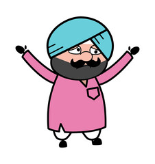 Regret Cute Sardar Cartoon