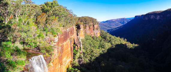 Beautiful flowing River in Fitzroy Falls in Bowral NSW Australia © Elias Bitar