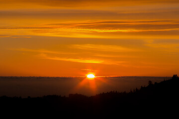 San Francisco Bay Area at Sunset