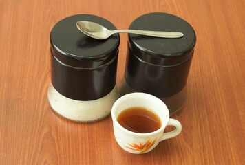 cup of tea and teapot