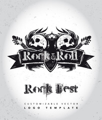 Rock & Roll Heavy Metal - Logo Template