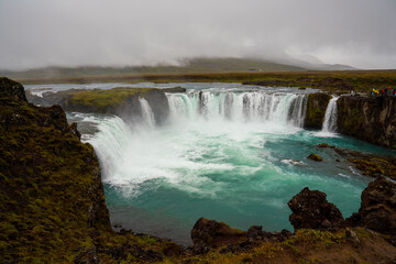 The Godafoss Icelandic: Goðafoss  waterfall of the gods, is a famous waterfall in Iceland.