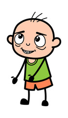 Day Dreaming Bald Boy cartoon