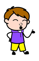 Cartoon Boy Speaking
