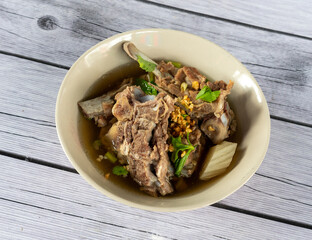 Thai Noodle Soup Mixed Dishes 