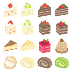 ケーキのイラストセット