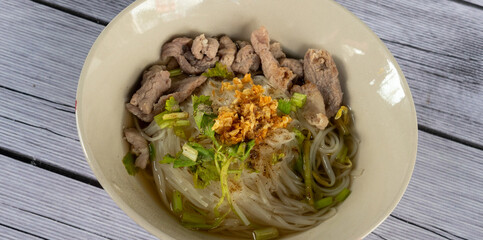 Thai Noodle Soup Mixed Dishes 