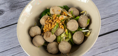 Thai Noodle Soup Mixed Dishes 