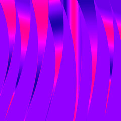 Abstract curved lines   gradient violet blue pink  purple red vertical falling rays on  violet  background