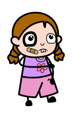 Injured Cartoon Girl