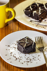 Chocolate Brownie on plate