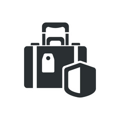 Baggage insurance icon