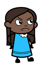 Aggressive Black Girl Cartoon