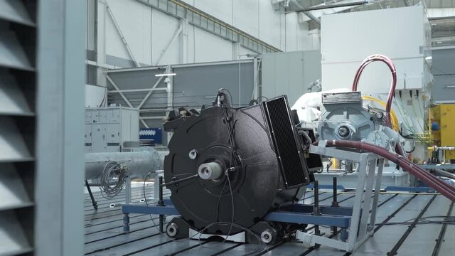 Electric engine Assembly at the factory