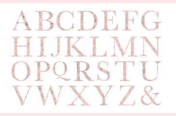 Alphabet, letters collection. Perfectly for wedding invitations, greeting card, logo, poster and other design. 