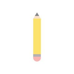 pencil icon image, flat style
