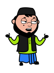 Muslim Man Talking Cartoon