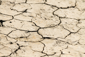 dry cracked earth