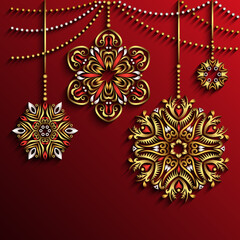 Modern decorative ornamental Christmas tree toys