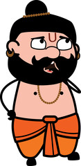 Pandit Cartoon wondering