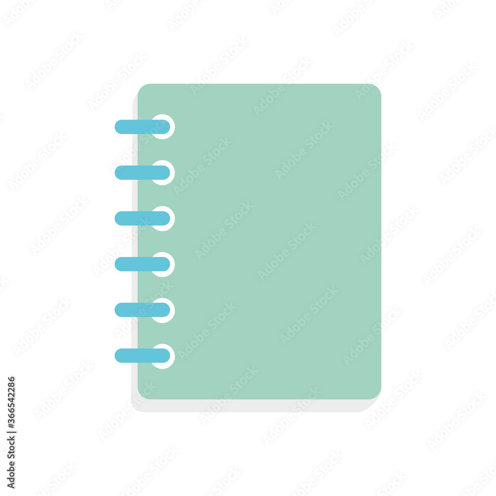 Poster notebook icon image, flat style