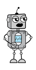Cartoon Robot Discussing