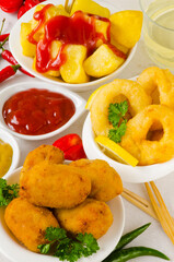 Spanish Cuisine. Traditional assorted Tapas.