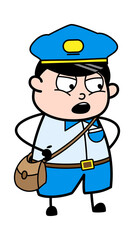 Cartoon Postal worker Discussing