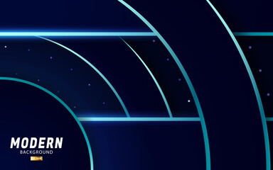 modern premium dark blue background banner design. Realistic light effect on dots textured background.technology concept,vector illustration.