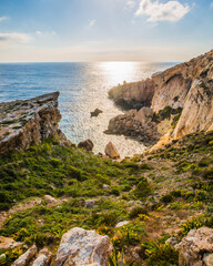 Panoramic view of the Maltese landscape 