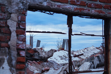 Ruins of abandoned Epecuen ghost town
