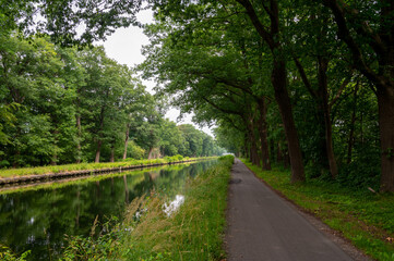 Plakat Water canal in Belgium, province Antwerpen near Retie
