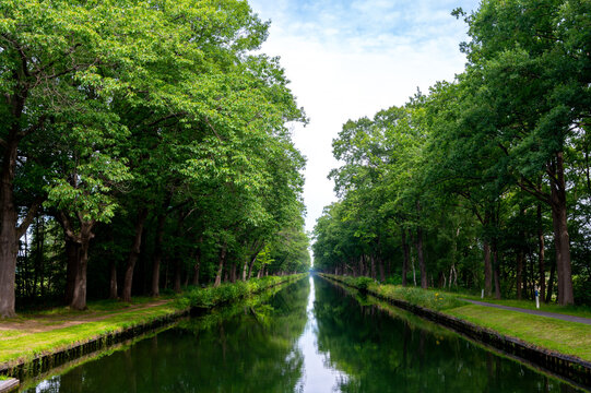 Water canal in Belgium, province Antwerpen near Retie
