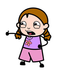 Frustrated Cartoon Girl yelling