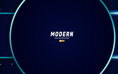 modern premium dark blue background banner design. Realistic light effect on dots textured background.technology concept,vector illustration.