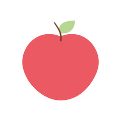 apple fruit icon, flat style
