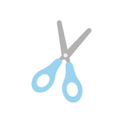 scissors tool icon, flat style