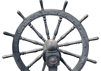 Old boat steering wheel © AVD