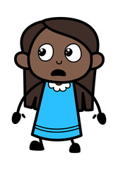 Shocked Black Girl Cartoon
