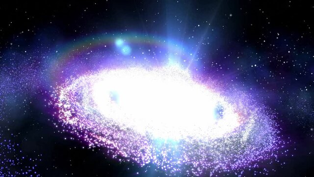 Our galaxy is aptly named the Milky Way rendered animation