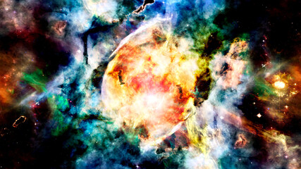 Obraz na płótnie Canvas Star birth in the extreme. Elements of this image furnished by NASA
