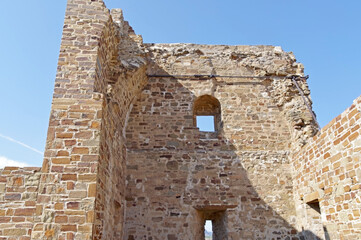 ancient historic Genoese castle or fortress