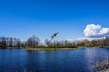 monument to the Soviet military aircraft