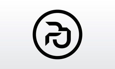 Initial PJ Letter Logo With Creative Modern Business Typography Vector Template. Creative Letter PJ Logo Vector.